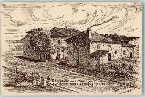 Moncourt 1915 Feldpost WK I 124