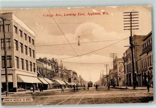 Appleton 1907 Straßenbahn College Avenue
