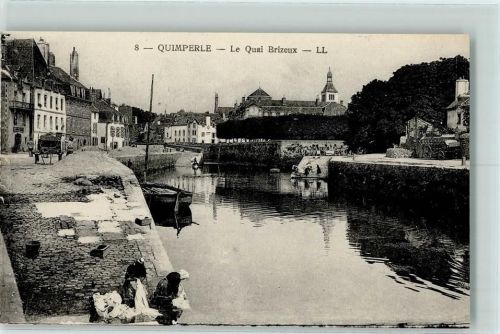 Quimperle 1916 Le Quai Brizeux - Laveuses, Wäsche waschen AK