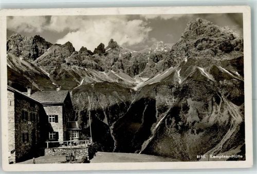 Kemptner Hütte Allgäuer Alpen Krottenspitze Oefnerspitze Muttler Hüttenstempel