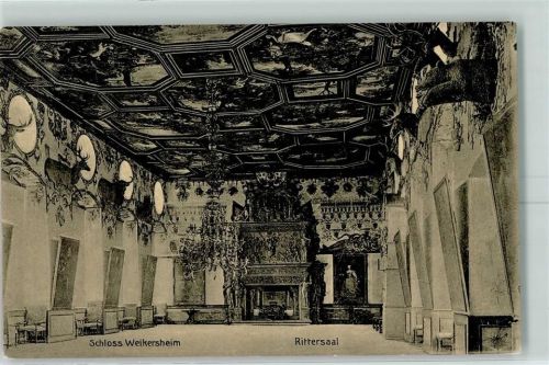 Weikersheim 1910 Schloss Rittersaal