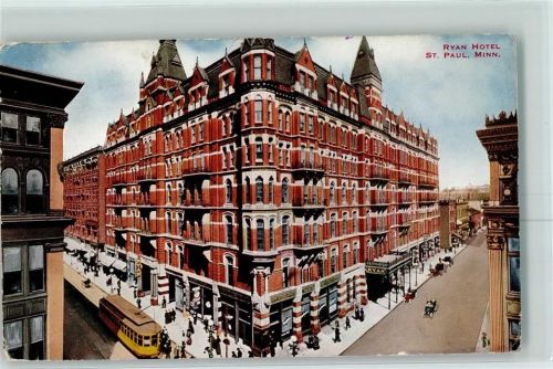 St. Paul 1915 Ryan Hotel Straßenbahn