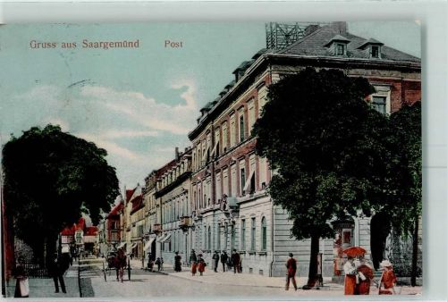Sarreguemines 1910 Postamt