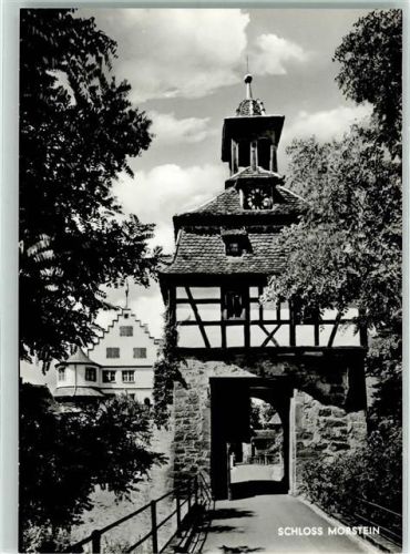 74582 W7182 Morstein - Schloß Rückseite mit Abschürfungen bzw Kleberesten