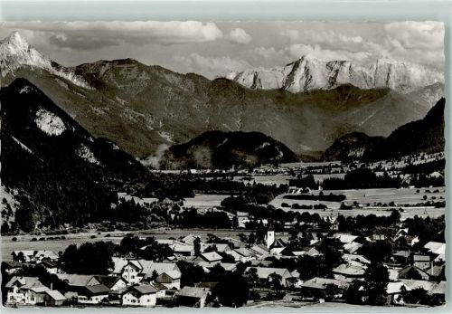 Pfronten Säuling und Zugspitze Steinach Rückseite mit Abschürfungen bzw Kleberesten