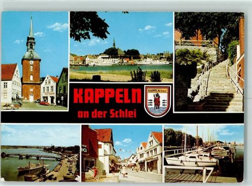 Kappeln Hafen Yachthafen Kirche St. Nikolai