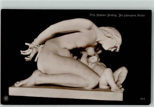 Prof. Stephan Sinding Die gefangene Mutter Baby Nr. 1613