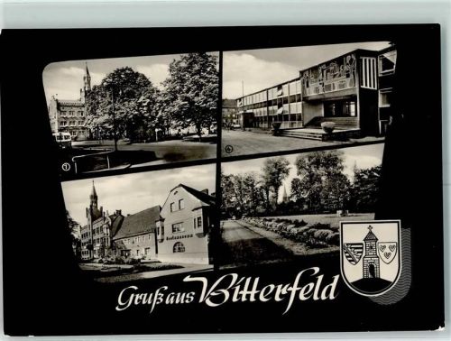 Bitterfeld Markt Rathaus Kreismuseum Polytechnische Oberschule