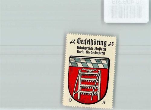 Geiselhöring Vignette Wappen Kaffee Hag ca 1920-1940