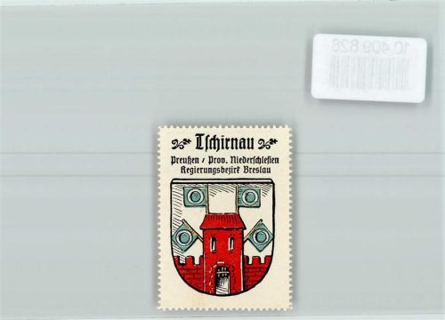 Tschirnau Vignette Wappen Kaffee Hag ca 1920-1940