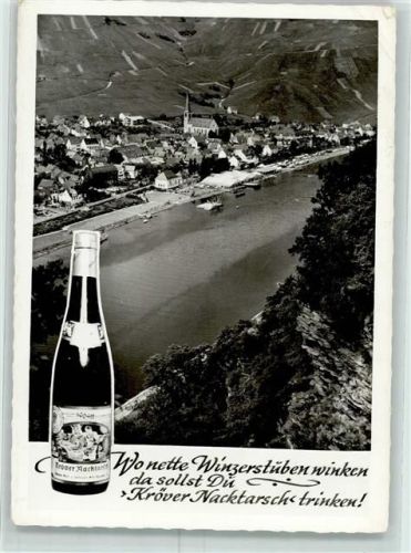 Kröv Mosel Weinflasche Kröver Nacktarsch