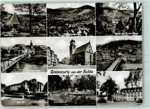 Rotenburg Der Pilz Fuldabrücke Schloss Fliegeraufnahme Schlosspark