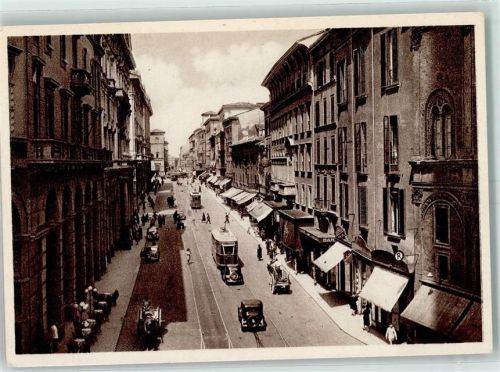 Bologna Via Rizzoli Straßenbahn