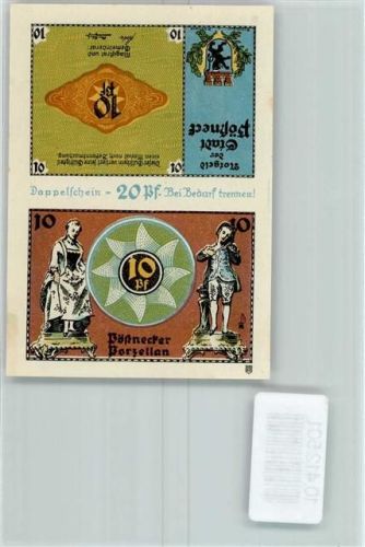 Pößneck Notgeld Pozellan Figuren