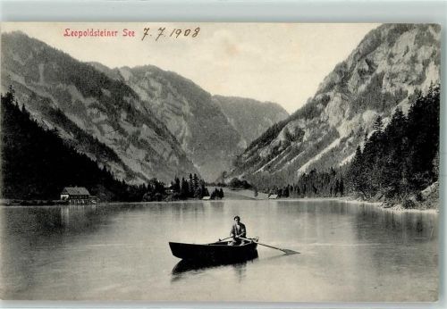 Erzberg 1908 Leopoldsteiner See Ruderer