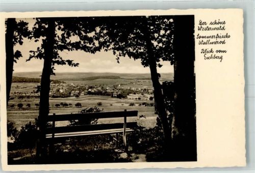 Wallmerod Blick vom Eichberg Ruhebank