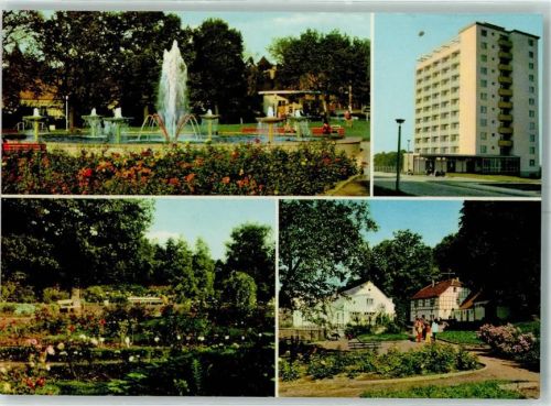 Sangerhausen Thomas Müntzer Platz Hochhaus Rosarium Konsumgaststätte Walkmühle