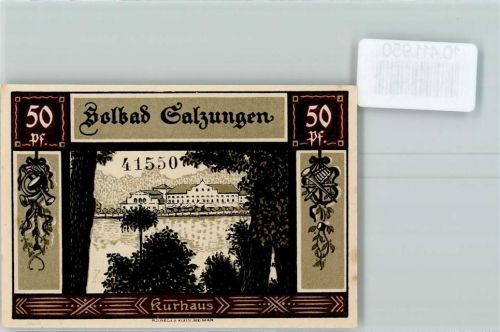 Bad Salzungen Notgeld Kurhaus