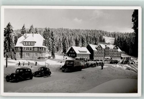 Ruhestein Hotel Ruhestein VW-Käfer Reisebus Winter