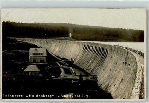 Schöneck Talsperre Muldenberg Staumauer Stempel