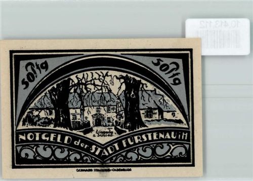 Fürstenau Notgeld Schloß Eingang