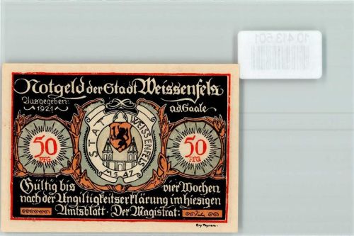 Weißenfels Notgeld Schuster