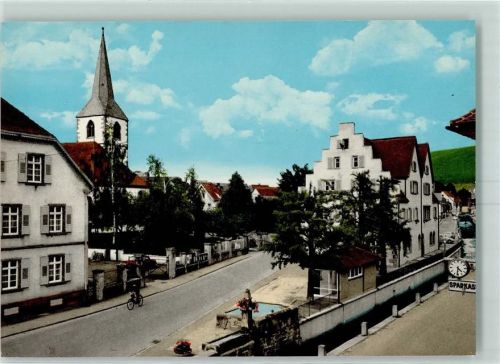 Friesenheim Rathaus mir Stockbrunnen Fahrrad