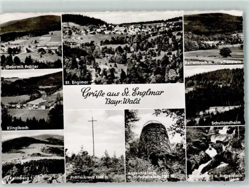 Sankt Englmar Pröller Gipfelkreuz Klinglbach Kelmberg Aussichtsturm Hirschenstein Rettenbach Schullandheim Wasserfall a. Nagelstein
