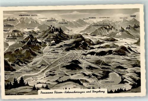 Füssen Landkarte Hohenschwangau