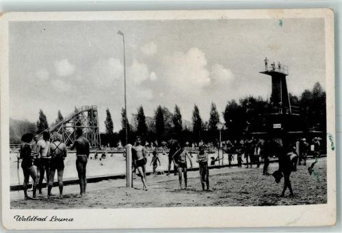 Leuna Schwimmbad Wasserrutsche Sprungturm