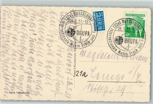 Düsseldorf Internationale Messe Druck und Papier Drupa 1951 Märchenbrunnen