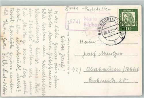 Maria Bildhausen Landpoststempel