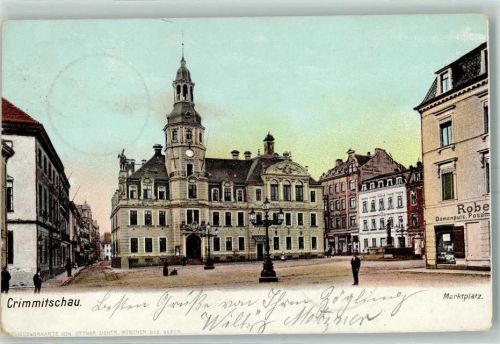 Crimmitschau 1904 Marktplatz