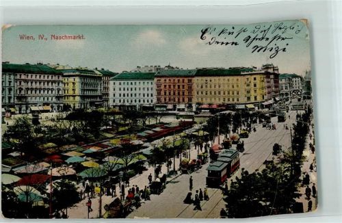 Wien Naschmarkt MarktszeneStraßenbahn