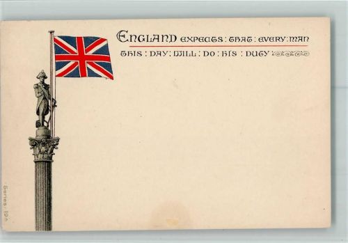 Serie 19 A - Flags of England - Patriotik - good condition Fahne 1905