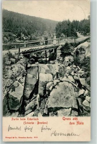 Schierke 1905 Eckerlochpartie