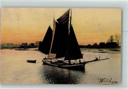 1905 N.K.G. Serie 1733 AK Segelboot AK