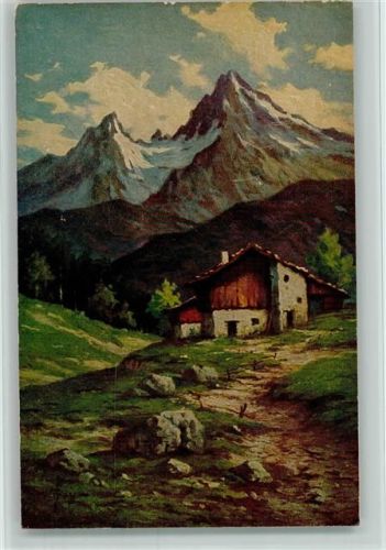 Nr. 1293 von Hoy - Sennhütte AK Degi Künstlerkarte