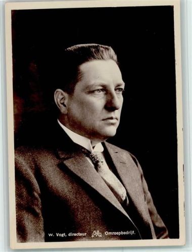 Rundfunk in Niederlande AVRO 1939 - W. Vogt, Direktor - keine AK