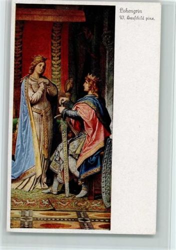 Lohengrin , sign Hauschild - Uvachrom Nr. 4482 Serie 258 AK