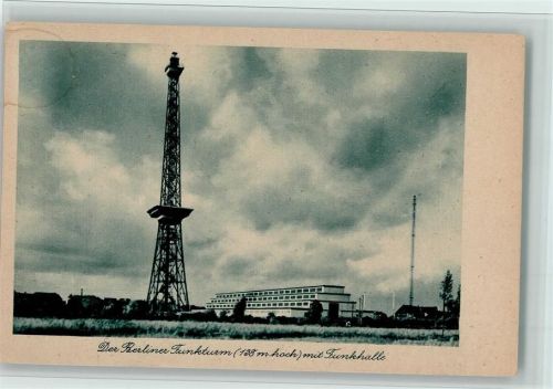 Charlottenburg Berliner Funkturm und Funkhalle - Stempel - 1926