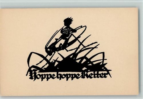 Hoppe, hoppe Reiter - Elfe reitet auf einer Grille, gute Erhaltung