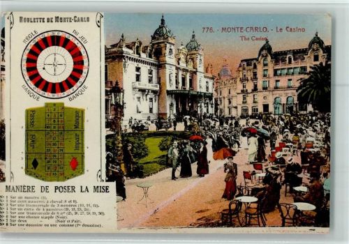 Nr. 776 Giletta - Monte Carlo - Casino - Maniere de Poser La Mise - Roulett