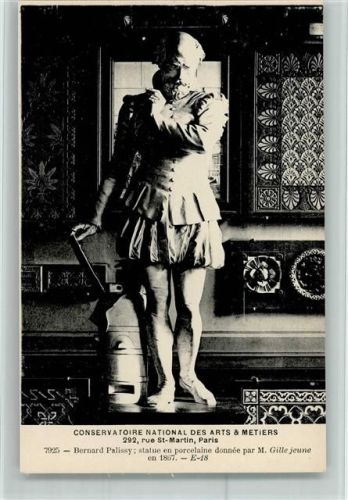 Nr. 7925 - Statue en porcelaine , par M. Gille jeune 1887 , Bernard Palissy Conservatorium des Arts & Metiers, Paris