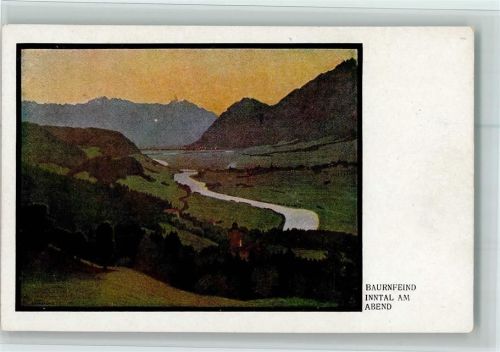 sign Baurnfeind - Inntal am Abend AK gute Erhaltung