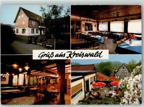 Rimbach Gasthaus Zum Kreiswald Innenansicht Terrasse