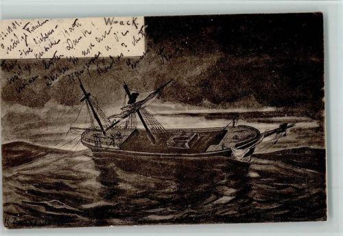 1901 Segelboot verlassen AK