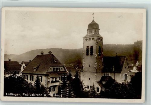Tailfingen Pauluskirche und Pfarrhaus
