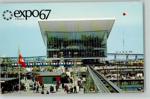 Ausstellung - Expo 1967 - Pavillon Sowjet Union , sehr gute Erhaltung AK