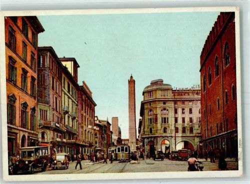 Bologna Vie Rizzoli Straßenbahn Omnibus Auto